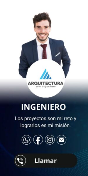 Tarjeta/presentación profesional ingeniero