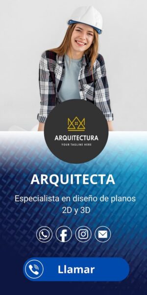 Tarjeta/presentación profesional arquitecta