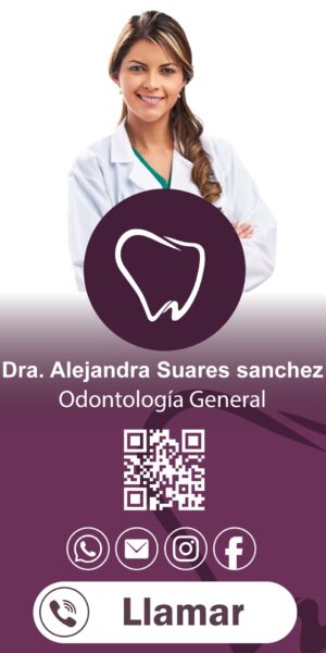 Tarjeta/presentación profesional odontóloga